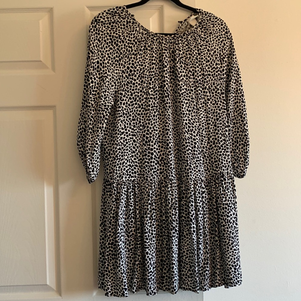 H&M Cow Print Oversized Dress - Size XS (Worn)